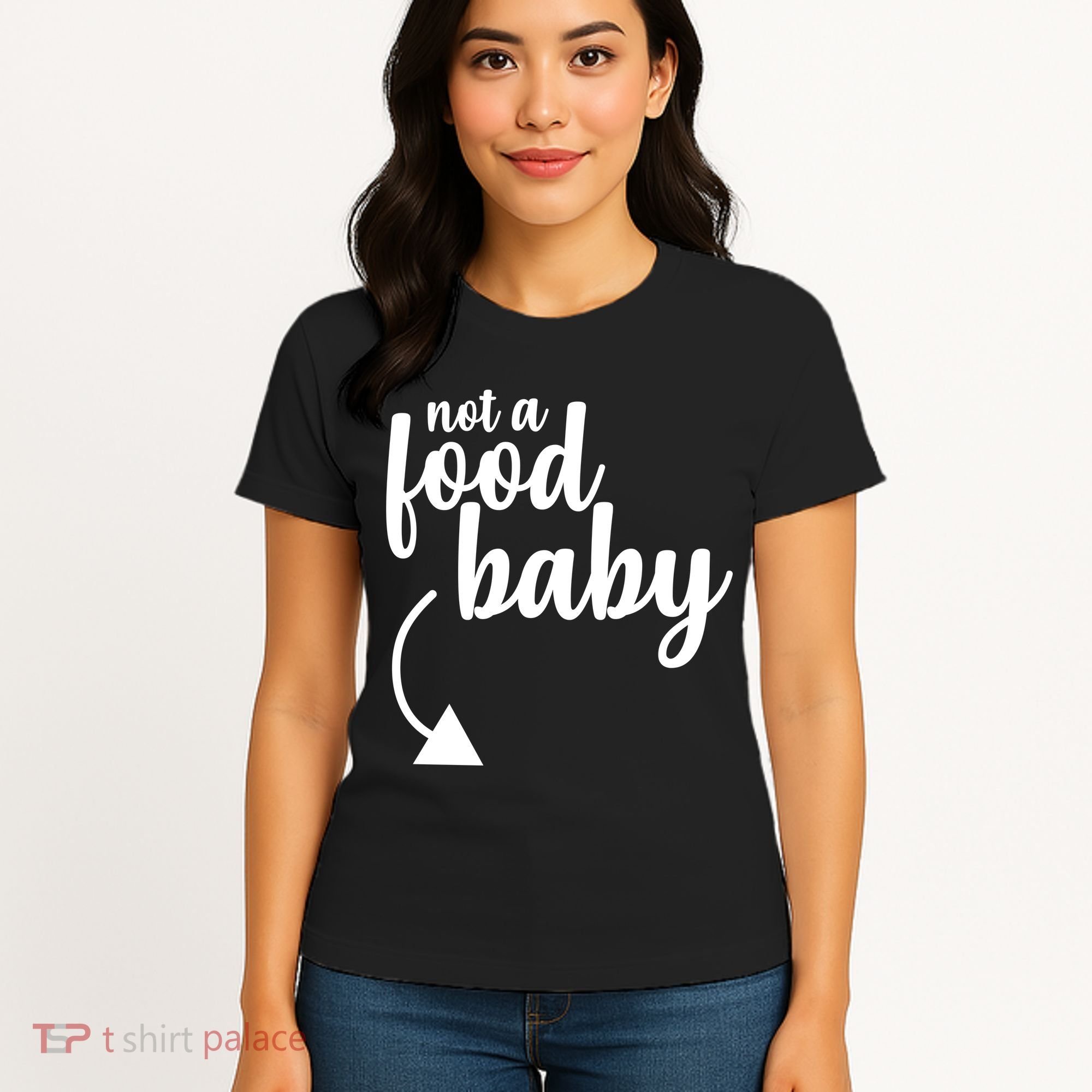 Not a Food Baby Surprise Thanksgiving Pregnancy Women's T-Shirt