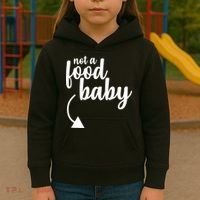 Not a Food Baby Surprise Thanksgiving Pregnancy Kids Hoodie thumb 3
