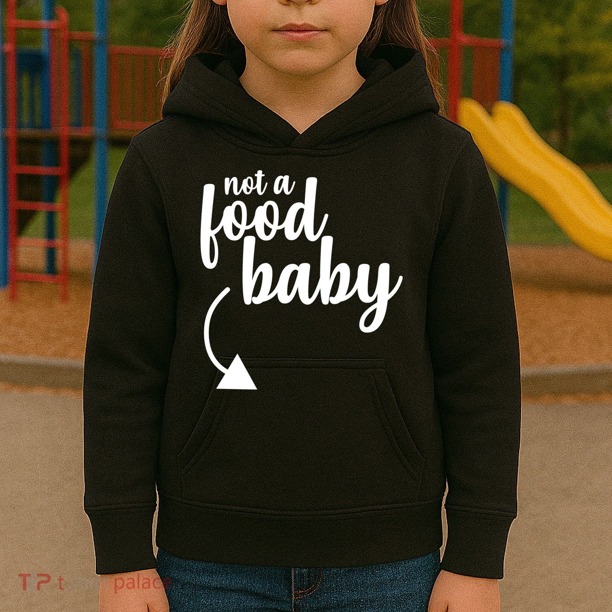 Not a Food Baby Surprise Thanksgiving Pregnancy Kids Hoodie