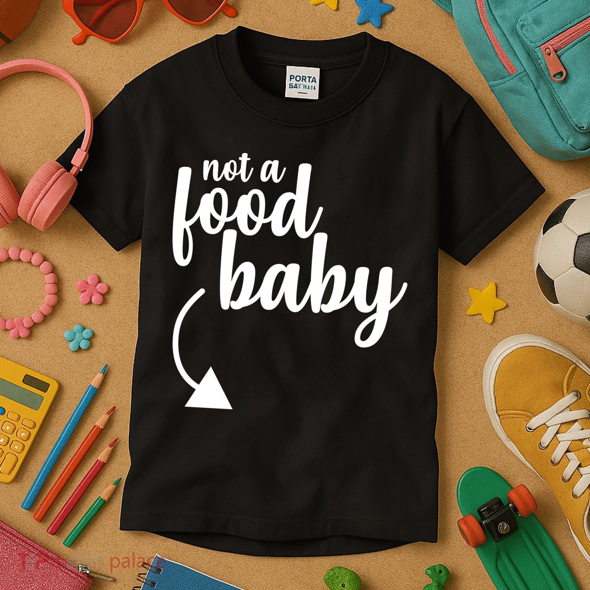 Not a Food Baby Surprise Thanksgiving Pregnancy Kids T-Shirt
