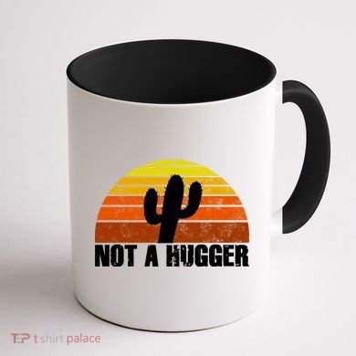 Not A Hugger Coffee Mug back