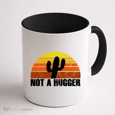 Not A Hugger Coffee Mug back