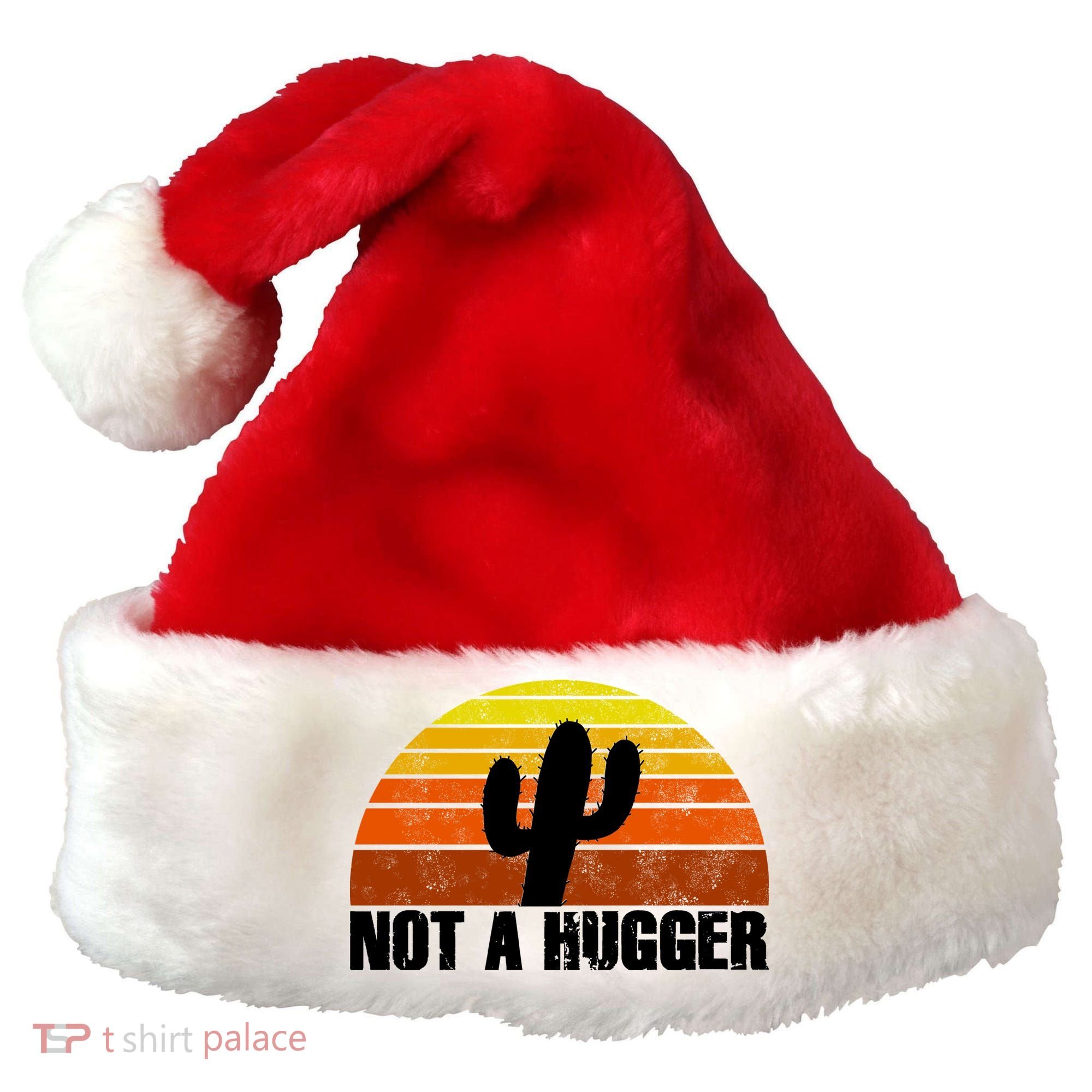 Not A Hugger Santa Hat
