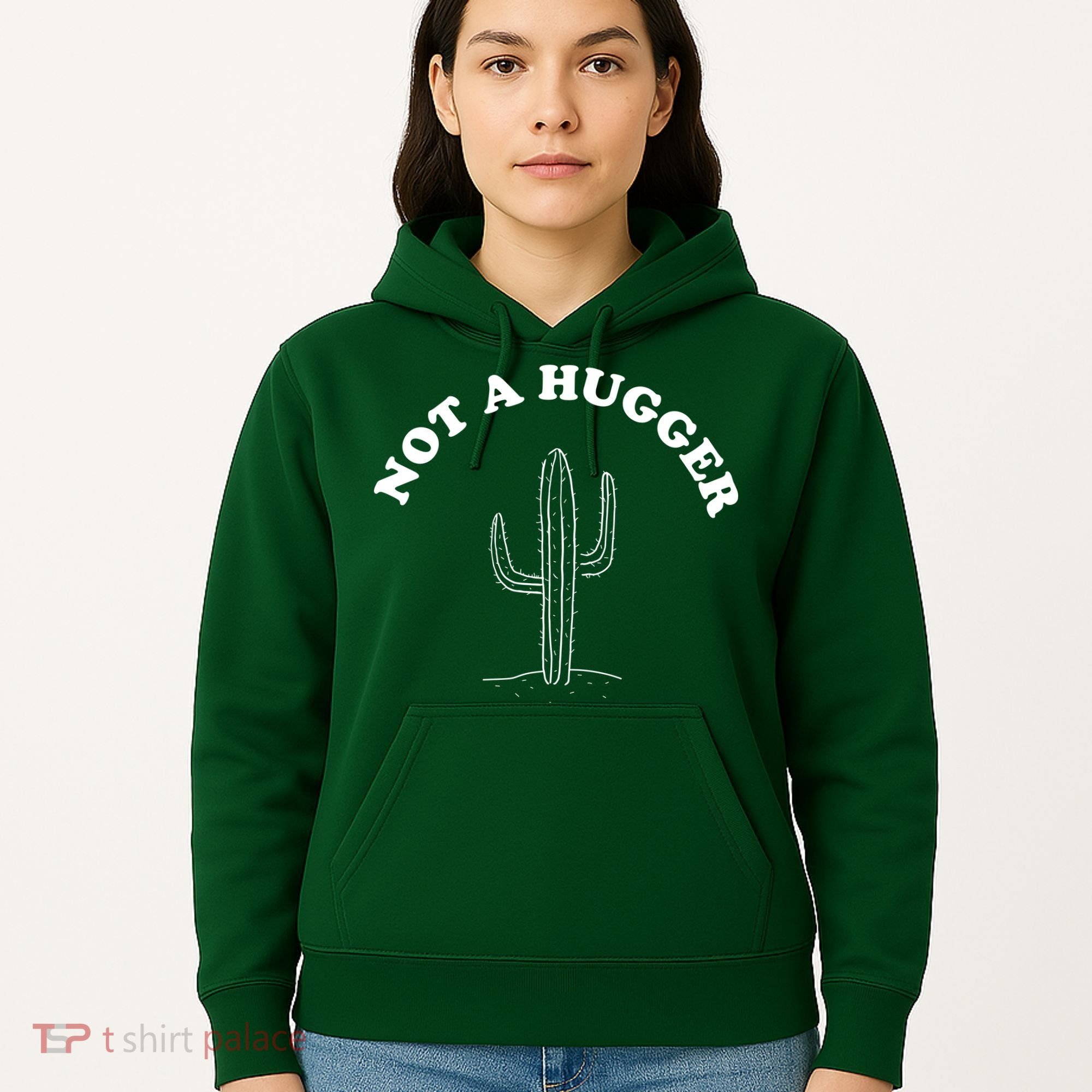 Not A Hugger Cactus Hoodie