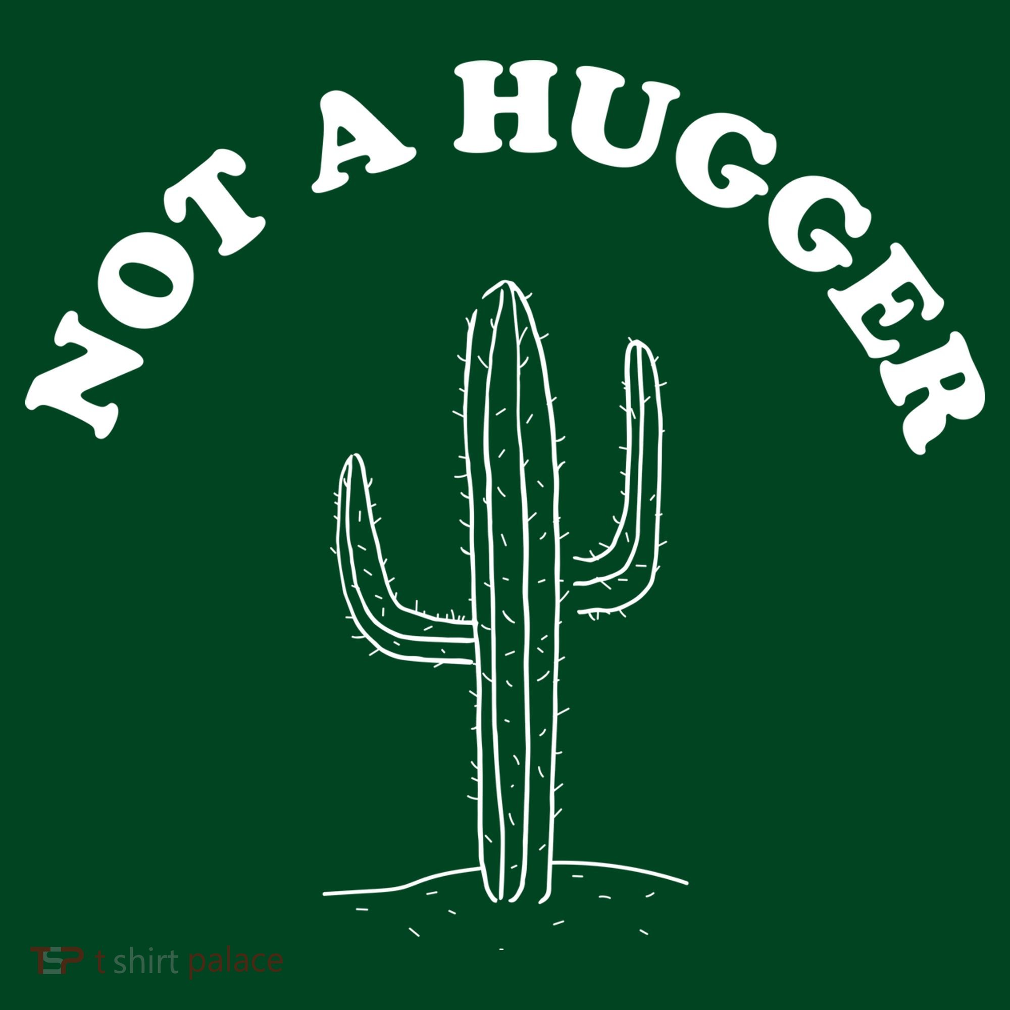 Not A Hugger Cactus Button