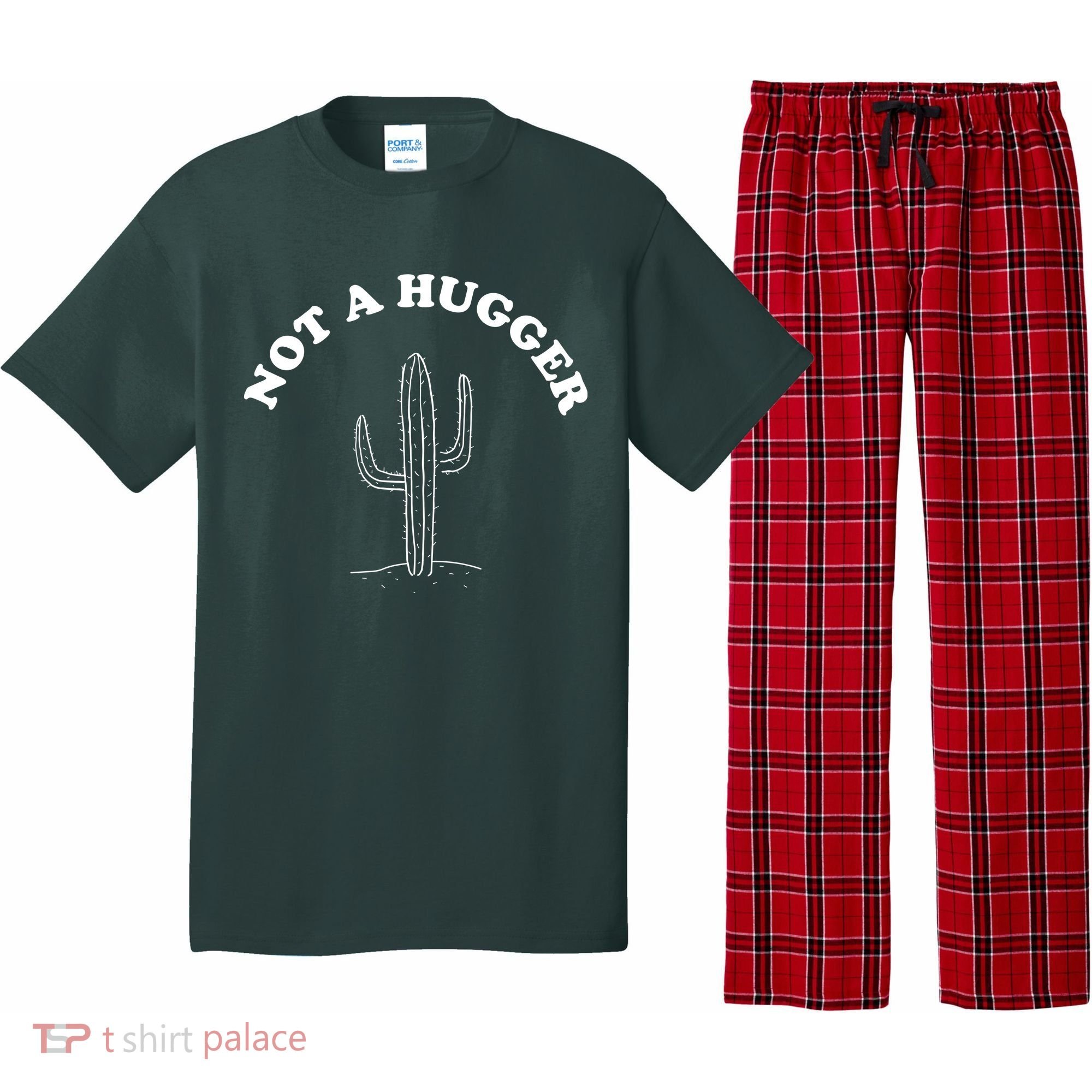 Not A Hugger Cactus Pajama Set