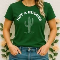 Not A Hugger Cactus Women's T-Shirt thumb 2