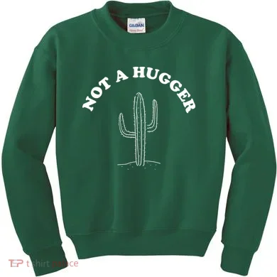 Not A Hugger Cactus Kids Sweatshirt