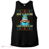 Not A Player I Just Crush A Lot Nutcracker Ugly Christmas Sweater Ladies PosiCharge Tri-Blend Wicking Tank thumb 0