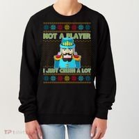 Not A Player I Just Crush A Lot Nutcracker Ugly Christmas Sweater Women's Sweatshirt thumb 0