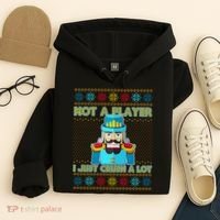 Not A Player I Just Crush A Lot Nutcracker Ugly Christmas Sweater Hoodie thumb 4