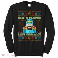 Not A Player I Just Crush A Lot Nutcracker Ugly Christmas Sweater Sweatshirt thumb 0