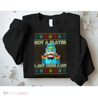 Not A Player I Just Crush A Lot Nutcracker Ugly Christmas Sweater Sweatshirt thumb 2