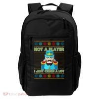 Not A Player I Just Crush A Lot Nutcracker Ugly Christmas Sweater Backpack thumb 0