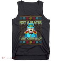 Not A Player I Just Crush A Lot Nutcracker Ugly Christmas Sweater Tank Top thumb 0