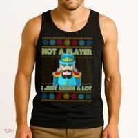 Not A Player I Just Crush A Lot Nutcracker Ugly Christmas Sweater Tank Top thumb 3
