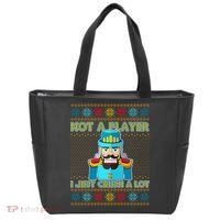 Not A Player I Just Crush A Lot Nutcracker Ugly Christmas Sweater Tote Bag thumb 0