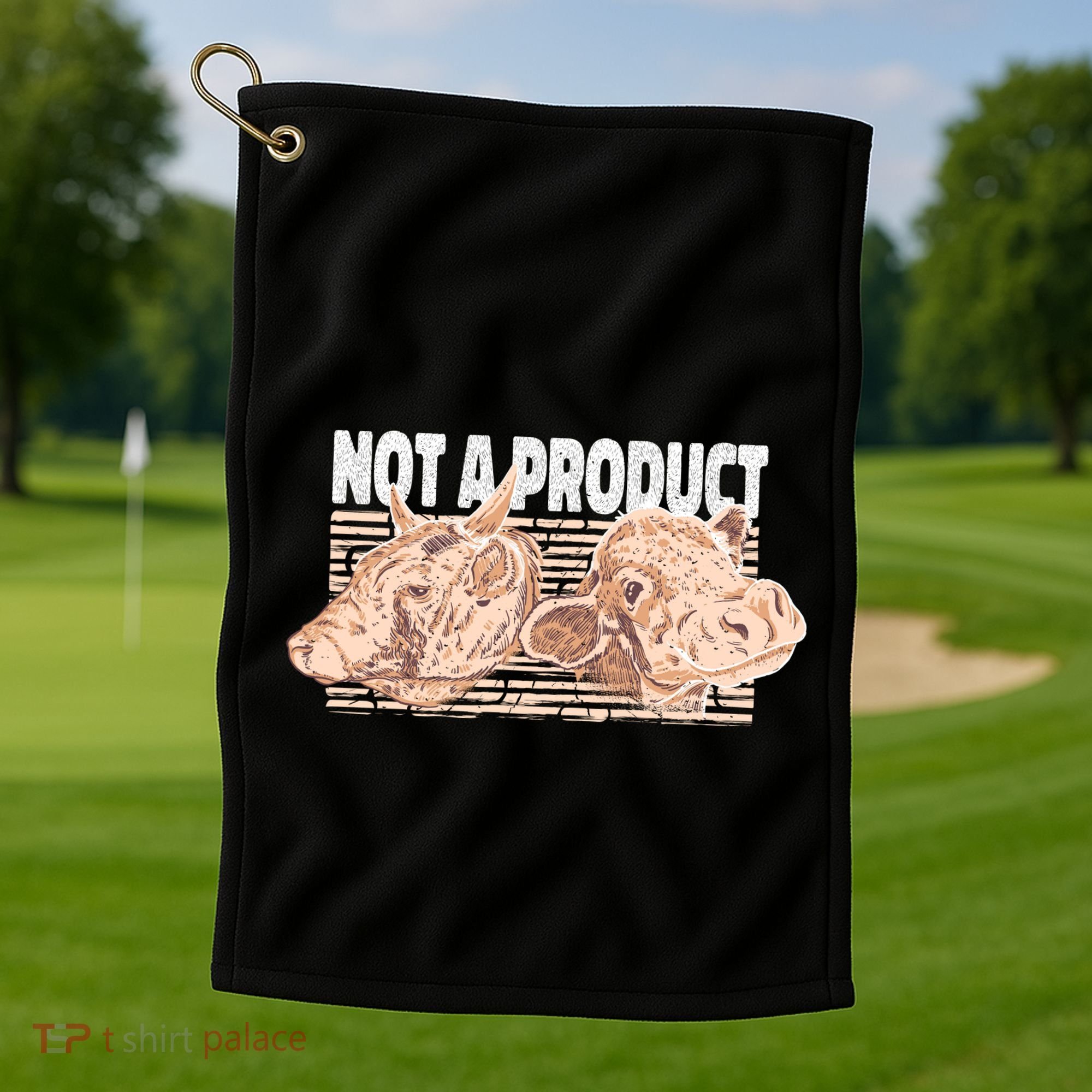 Not A Product Vegan Golf Towel