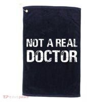Not A Real Doctor Golf Towel thumb 0