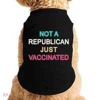 Not A Republican Just Vaccinated Doggie Tank thumb 0