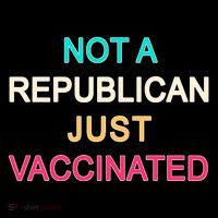 Not A Republican Just Vaccinated Women's Hoodie thumb 2