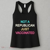 Not A Republican Just Vaccinated Women's Tank Top thumb 3