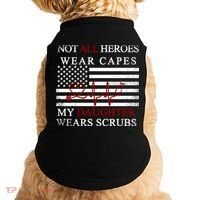 Not All Heroes Wear Capes American Nurses Doggie Tank thumb 0