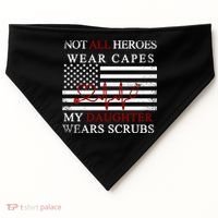 Not All Heroes Wear Capes American Nurses USA-Made Doggie Bandana thumb 0