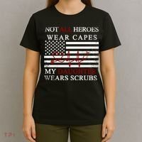 Not All Heroes Wear Capes American Nurses T-Shirt thumb 4