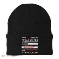 Not All Heroes Wear Capes American Nurses Beanie thumb 0