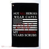 Not All Heroes Wear Capes American Nurses Golf Towel thumb 0