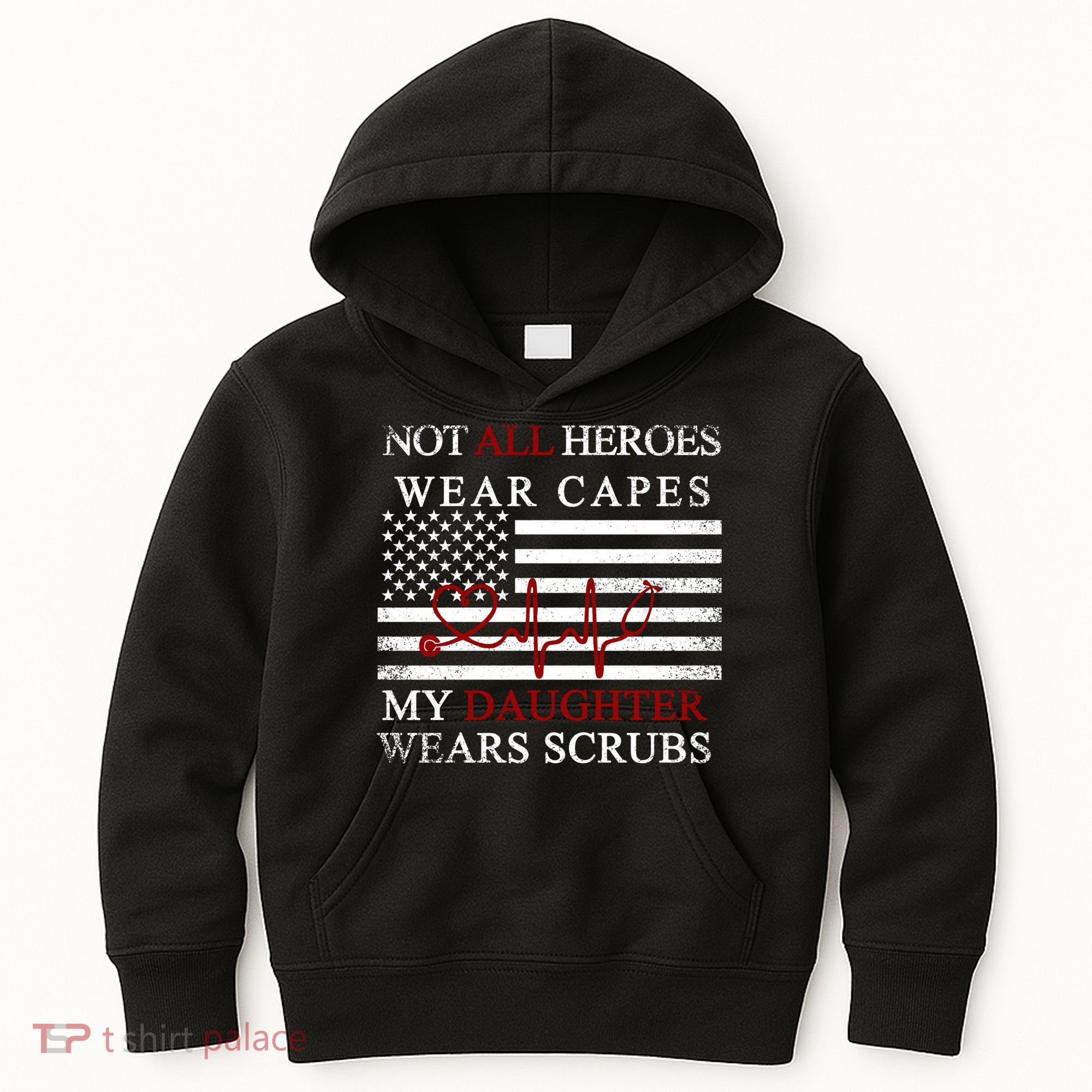 Not All Heroes Wear Capes American Nurses Kids Hoodie