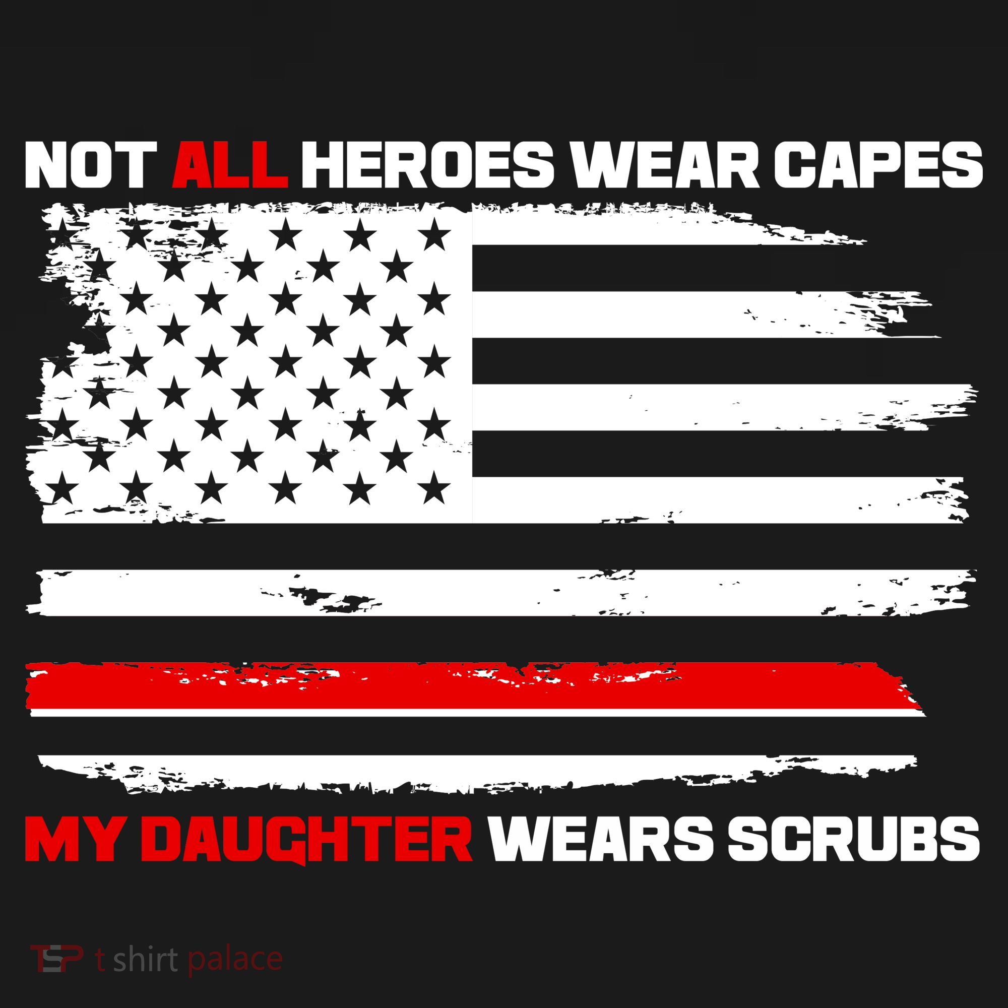 Not All Heroes Wear Capes My Daughter Wears Scrubs Women's Hoodie