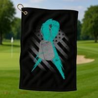 Not All Pain Is Physical Golf Towel thumb 1