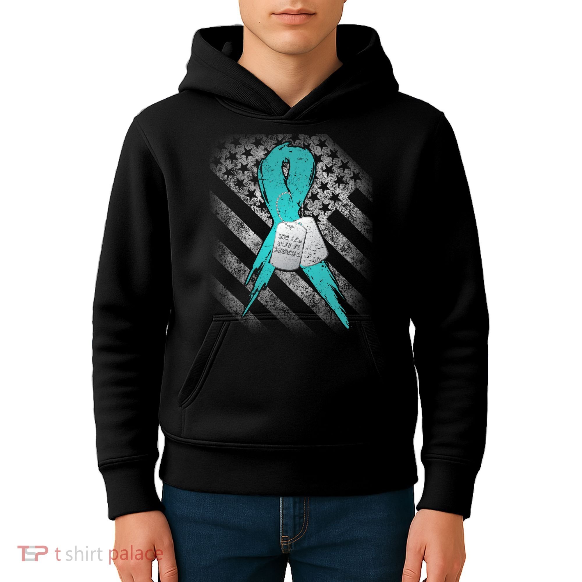 Not All Pain is Physical PTSD Awareness Kids Hoodie