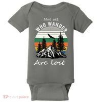 Not All Who Wander Are Lost Baby Bodysuit thumb 0