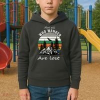 Not All Who Wander Are Lost Kids Hoodie thumb 2