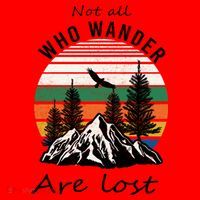 Not All Who Wander Are Lost Santa Hat thumb 1