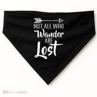 Not All Who Wander Are Lost Hiking USA-Made Doggie Bandana thumb 0