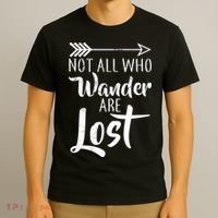 Not All Who Wander Are Lost Hiking T-Shirt thumb 3
