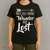 Not All Who Wander Are Lost Hiking T-Shirt thumb 4