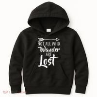 Not All Who Wander Are Lost Hiking Kids Hoodie thumb 0