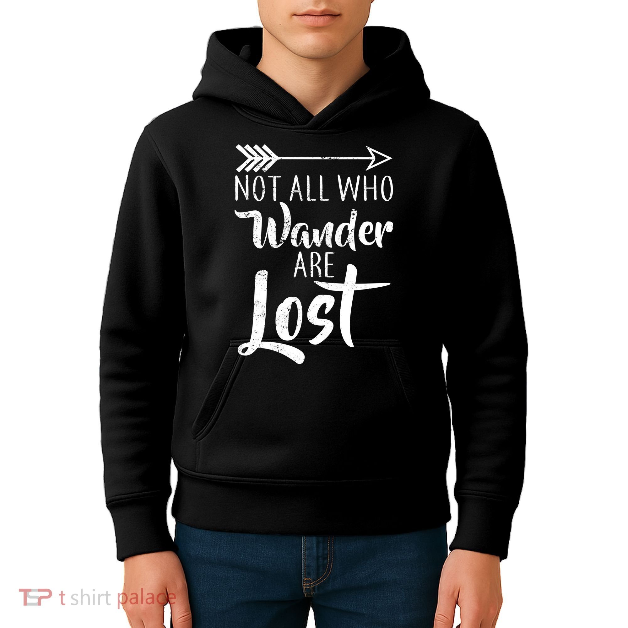 Not All Who Wander Are Lost Hiking Kids Hoodie