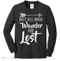 Not All Who Wander Are Lost Hiking Kids Long Sleeve Shirt thumb 0