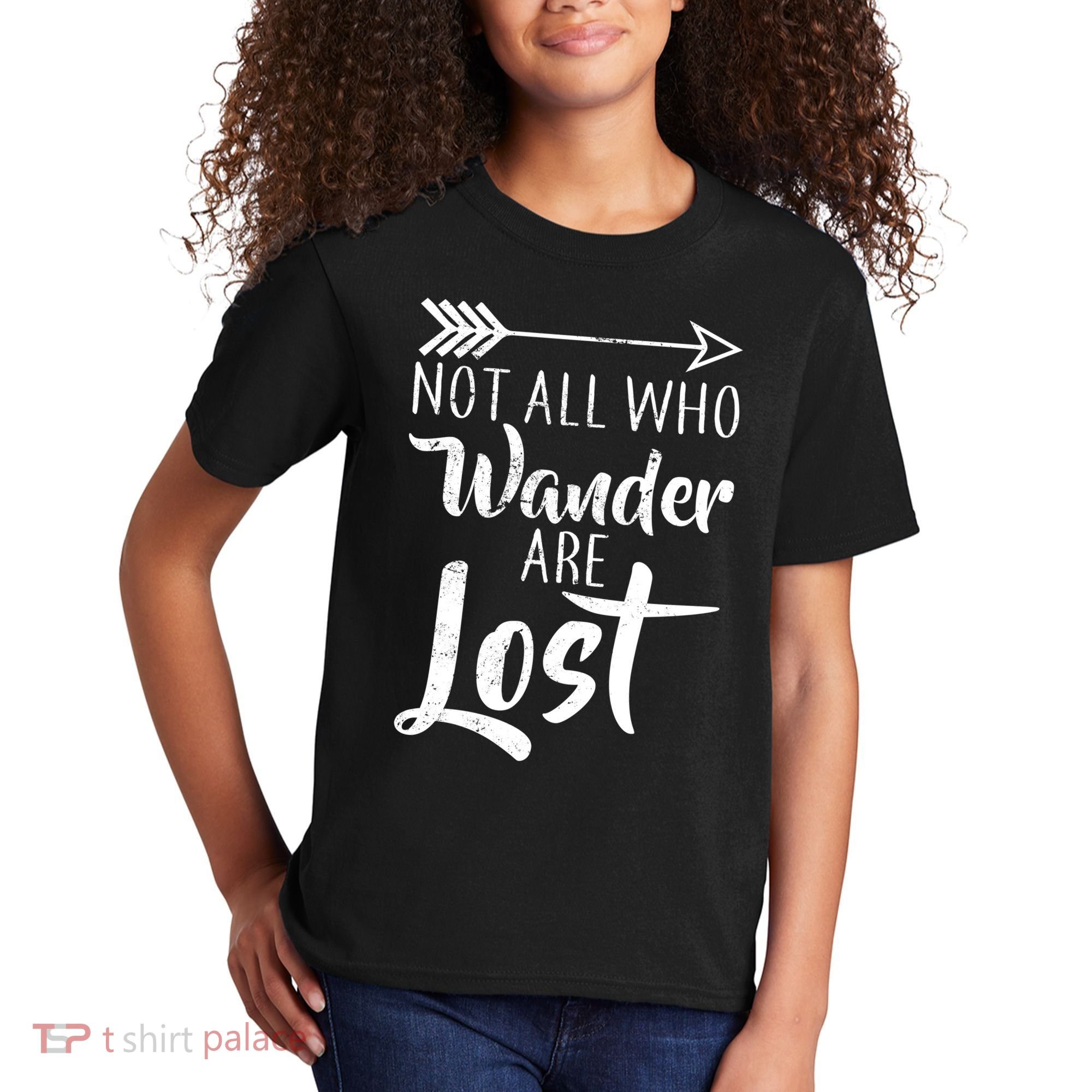 Not All Who Wander Are Lost Hiking Kids T-Shirt