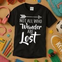 Not All Who Wander Are Lost Hiking Kids T-Shirt thumb 3