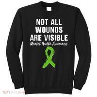 Not All Wounds Are Visible Mental Health Awareness Sweatshirt thumb 0