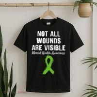 Not All Wounds Are Visible Mental Health Awareness T-Shirt thumb 2
