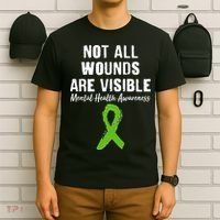 Not All Wounds Are Visible Mental Health Awareness T-Shirt thumb 6