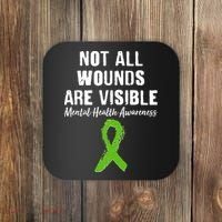 Not All Wounds Are Visible Mental Health Awareness Coaster thumb 0